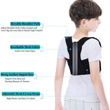 Professional Posture Corrector , Effective Upper Back Posture Brace for Teenagers Boys Girls Spinal Support to Improves Slouch, Prevent Humpback, Relieve Back Pain M