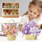 8 Pieces Flower Block Set, Plant and Succulent Toys，Birthday Gift for Women and Girls As a Decoration or Adult Block Toy Valentine's Day Gifts for Boyfriends and Girlfriends In Australia - Darrahopens