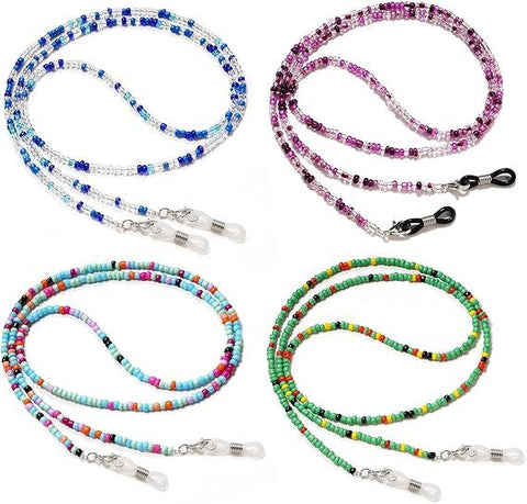 4Pcs Beaded Eyeglass Chains for Women & Girls, Sunglass Holder Strap Around Neck, Acrylic Glasses Hanger Keeper In Australia - Darrahopens