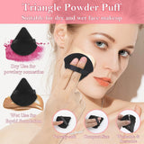 Disposable Makeup Applicators Kit with Triangle Puff Mixing Palette, Artist Supplies Disposable Mascara Wands, Lip Brushes, Hair Clips Powder Puffs for Face with Storage Box In Australia - Darrahopens