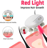5 in 1 Electric Scalp Massager, Portable Heated Head Hair Massager with 88 Kneading Nodes, 2 Massage Styles, 3 Speed Modes for Hair Growth, Stress Relief and Deep Clean, Gifts for Women Men