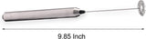 Milk Frother Handheld Electric Milk Foamer Portable Mini Mixer Machine Stainless Steel Touch Handheld Espresso Mixer Battery Operated Frother Coffee Stirrer Maker for Hot Chocolate Coffee