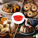 silicone cake pan, silicone Cake Molds, Bakeware Non Stick 10 inch Pan for Jello,Gelatin,cake, Silicone Baking Molds for Cakes, Round Baking Pan (3 packs) In Australia - Darrahopens