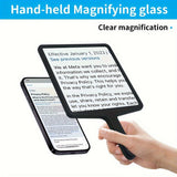 5X Flat Magnifying Glass, Made of Fresnel Lens, Can Be Used to Observe Small Objects. It Has Easy And Fashionable Shape, Ideal Gift for Mother's Day & Father's Day Black In Australia - Darrahopens