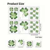 6Pcs Waterproof Frosted Anti Slip Bathtub Stickers, Four Leaf Clover Pattern Bathroom Stickers