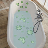 6Pcs Waterproof Frosted Anti Slip Bathtub Stickers, Four Leaf Clover Pattern Bathroom Stickers