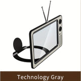 30.48 cm Cell Phone Screen Amplifier, Super Clear, Foldable, Portable, Eye Protection 3D Screen Amplifier, Creative Retro TV Shape for Mobile Devices Tech Grey In Australia - Darrahopens