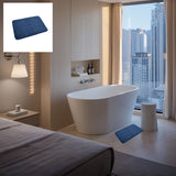 [Quick-Dry Memory Foam] 1pc Quick-Dry Memory Foam Bath Mat with Non-Slip Backing - Soft Shower Carpet Suitable for Bath Tub, Shower, Commercial Use - Machine Washable Bathroom Mat Black In Australia - Darrahopens