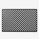 Non-Slip Shower Mat 1-Pack | Quick-Drainage, Dual-Sided Anti-Slip Design & Suction Cup Base - Geometric Pattern, Machine Washable, Ideal for Bathroom, Hotel Restrooms, Bathtubs 43x75cm Black In Australia - Darrahopens
