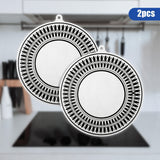 4pc Round Induction Cooktop Protector Pad, Anti-Slip Silicone Induction Cooktop Cover Magnetic Stove Scratch-Resistant
