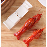 3pc Seafood Processing Tool, Lobster Sheller Opener and Meat Picker Dual-Use Clip, Shrimp Peeler for Kitchen Catering, White