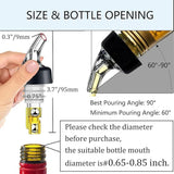 3 Pack Measured Liquor Pour Spout, Liquor Bottle Pourers, Pour Spout for Liquor Bottles, Bottle Pourers for Alcohol, Shot Pourer Cocktail Liquor Dispenser -1oz/30ml