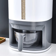 Large Rice Dispenser, Large Grain Container Storage with Lid Measuring Cylinder Moisture Proof Household Cereal Dispenser Bucket