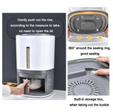 Large Rice Dispenser, Large Grain Container Storage with Lid Measuring Cylinder Moisture Proof Household Cereal Dispenser Bucket