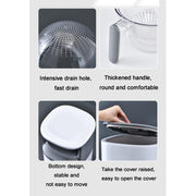 Large Rice Dispenser, Large Grain Container Storage with Lid Measuring Cylinder Moisture Proof Household Cereal Dispenser Bucket