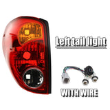 2Pcs Car Rear Tail Light Brake Lamp with Wiring for L200 2005-2016 Red Yellow Lens Signal Lighting Car Taillight