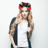 Darrahopens Occasions > Christmas > Christmas Wreaths & Garlands Halloween Rose Skull Headband Flower Crown Hair Bands Wreath Garland Floral Headpiece Women Leaf Hairband Hair Hoops Party In Australia - Darrahopens