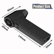 Powerful Blower with High Speed Duct Fan, 2024 New Jet Mini Dry Blower Mini Turbo Violent Fan Portable Hand Held Powerful (Black)