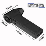 Powerful Blower with High Speed Duct Fan, 2024 New Jet Mini Dry Blower Mini Turbo Violent Fan Portable Hand Held Powerful (Black)