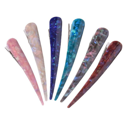 Pack of 6 Duck Teeth Bows Hair Pinch Clips Classic Hair Grip Concorde Accessories Hairpins Chic Styling Claw Hair Barrettes
