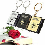 3 Pcs Keychain,Miniature Real Key Chains Keyrings Handbag Pendant Xmas Gift Religious Favors Black Silver Gold