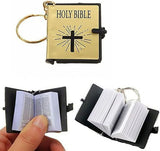 3 Pcs Keychain,Miniature Real Key Chains Keyrings Handbag Pendant Xmas Gift Religious Favors Black Silver Gold