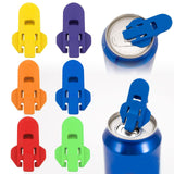 6 Pack Colorful Manual Easy Can Opener, 2024 New Soda Beer Leakproof Can Top Ring Opener Tool, Colorful Drink