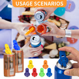 6 Pack Colorful Manual Easy Can Opener, 2024 New Soda Beer Leakproof Can Top Ring Opener Tool, Colorful Drink In Australia - Darrahopens