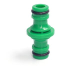 5Pack Double Male Hose Connectors Extender for Join 1/2 Inch and 3/4 Inch Garden Hose Pipe Tube Green