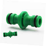 5Pack Double Male Hose Connectors Extender for Join 1/2 Inch and 3/4 Inch Garden Hose Pipe Tube Green