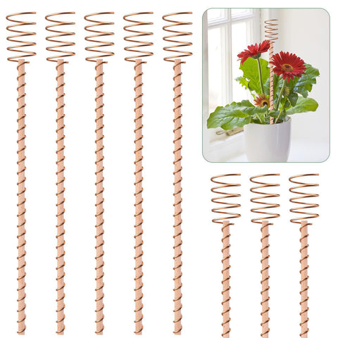 8pcs Electroculture Plant Stakes Copper Gardening Antenna Clockwise Wound Copper Coil Electronic Planting for Outdoor Indoor In Australia - Darrahopens