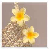 2 pcs Flower Hair Claw Clips - Hawaiian Flower Hair Claw Clips for Women | Preppy Flower Hair Clip | Plumeria Claw Clips