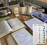 4 Pcs Checklist Board Detachable With 40 Blank Cardstocks Reminder，Multiple Lists Visual Schedule Boy Habit Planner Tracker