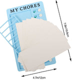 4 Pcs Checklist Board Detachable With 40 Blank Cardstocks Reminder，Multiple Lists Visual Schedule Boy Habit Planner Tracker