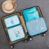 6 PCS Packing Cubes Multi-functional Clothing Sorting Packages Travel Carry On Luggage Organizers Storage Bags Travel