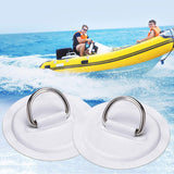 4 Pieces Pad/Patch D Rings for PVC Inflatable Boat Canoe Raft Stainless Steel D-Ring Patch Dinghy Kayak Surfboard Paddle Board In Australia - Darrahopens