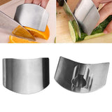 Stainless Steel Finger Guard, 2 PCS Finger Guard for Cutting Vegetables, Kitchen Safe Slicing Tool for Hands, Finger Protector