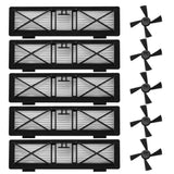 Replacement Ultra Performance Filters Side Brushes Compatible with Connected Series Robot Vacuums,10-Pack
