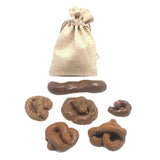 6Pieces Fake Realistic Fake Turd Prank Lifelike Poo Toy Gags and Practical Joke Toys for April Fools' Day Prank Party Supplies