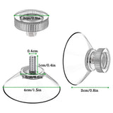 Suction Cups for Glass Large Clear PVC Plastic Sucker Pads Window Suckers with Knurled Nut Strong Adhesive Rubber Suction