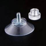 Suction Cups for Glass Large Clear PVC Plastic Sucker Pads Window Suckers with Knurled Nut Strong Adhesive Rubber Suction