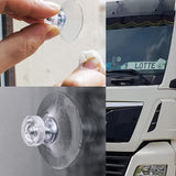 Suction Cups for Glass Large Clear PVC Plastic Sucker Pads Window Suckers with Knurled Nut Strong Adhesive Rubber Suction