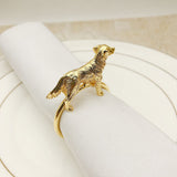 Standing Horse Shape Napkin Ring Metal Napkin Buckle Napkin Hotel/Hotel Supplies Napkin Rings Set of 12 - Gold