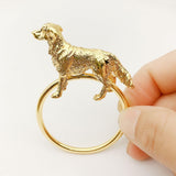 Standing Horse Shape Napkin Ring Metal Napkin Buckle Napkin Hotel/Hotel Supplies Napkin Rings Set of 12 - Gold