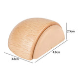 4 Pcs Door Stoppers, Door Stop Doorstop Wooden Door Stopper Wedge Door Wedge Self Adhesive Doorstop Sturdy Semicircle