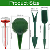 6 PCS Mini Seed Spreader, Sowing Seed Dispenser with 5 Speeds, Sowing Helper, Small Seed Planter Tool, (Red) In Australia - Darrahopens