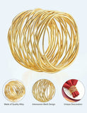 Napkin Rings, Metal Gold Round Napkin Rings Buckles for Table Decorations, Wedding, Dinner, Party, Set of 4 In Australia - Darrahopens