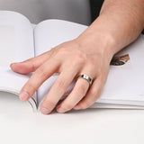 2 pcs Titanium Steel Cross Rings For Men And Women Unisex Jewelry Size 7 Fashion Accessories Creative Gift
