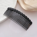 5PCS Black Large 4.72 Inches 24 Teeth Hair Side Comb French Hair Accessories Plastic Hair Clip Clamp for Men Women In Australia - Darrahopens