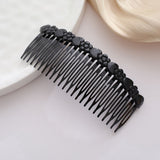 5PCS Black Large 4.72 Inches 24 Teeth Hair Side Comb French Hair Accessories Plastic Hair Clip Clamp for Men Women In Australia - Darrahopens